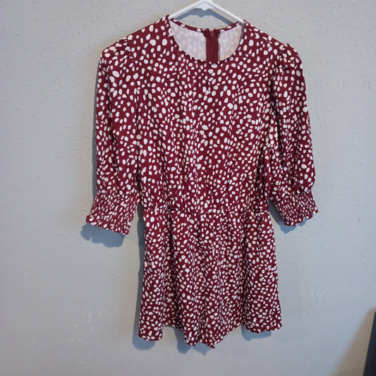 Unbranded Red Polka Dot Romper - New