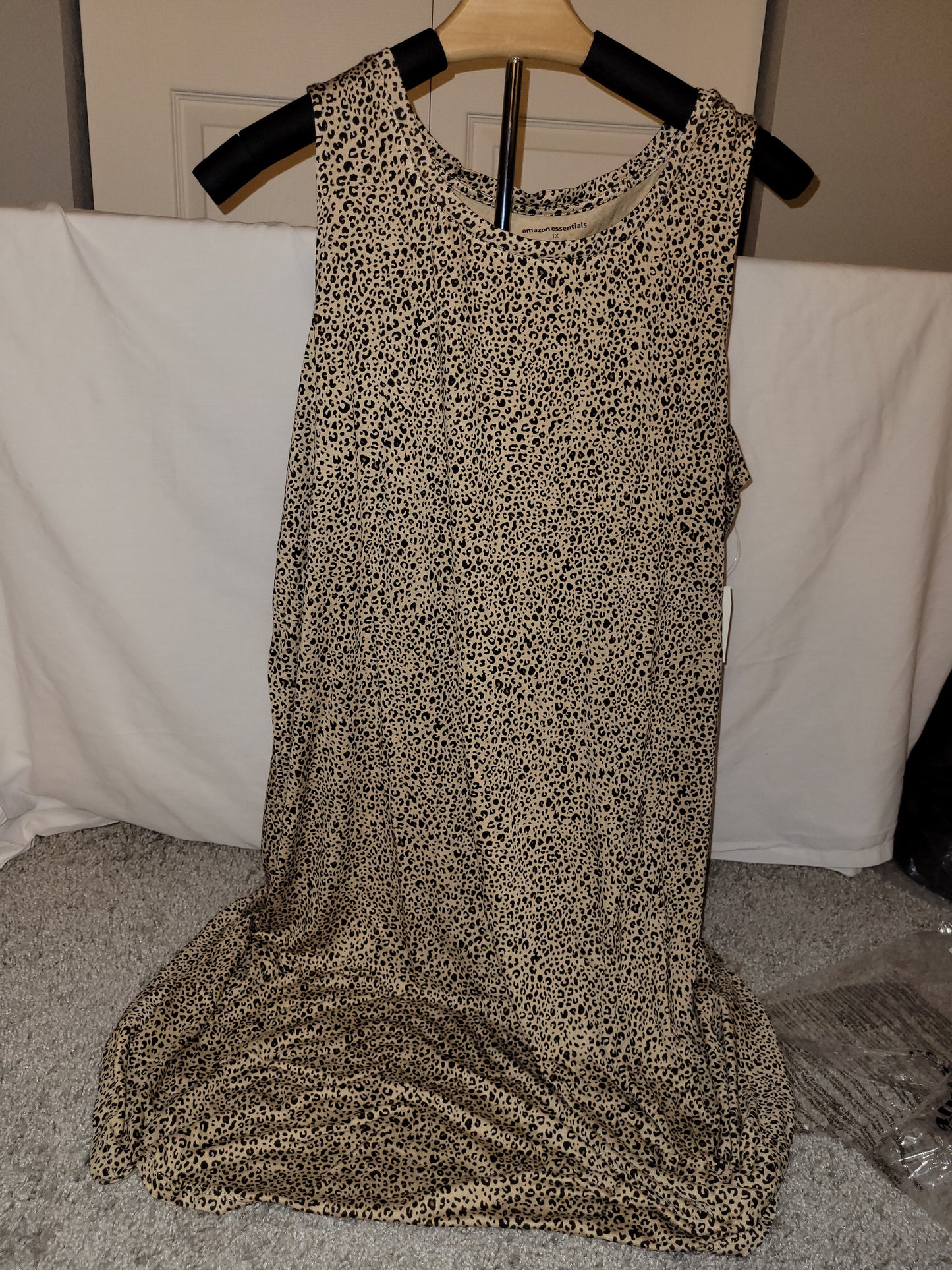 Unbranded Leopard Print Tank Swing Dress - New