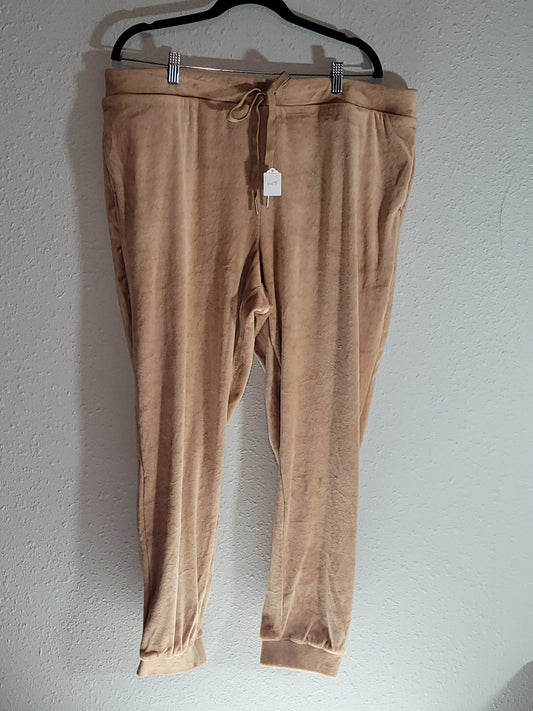 Tan Amazon Fleece Lounge Pants - New