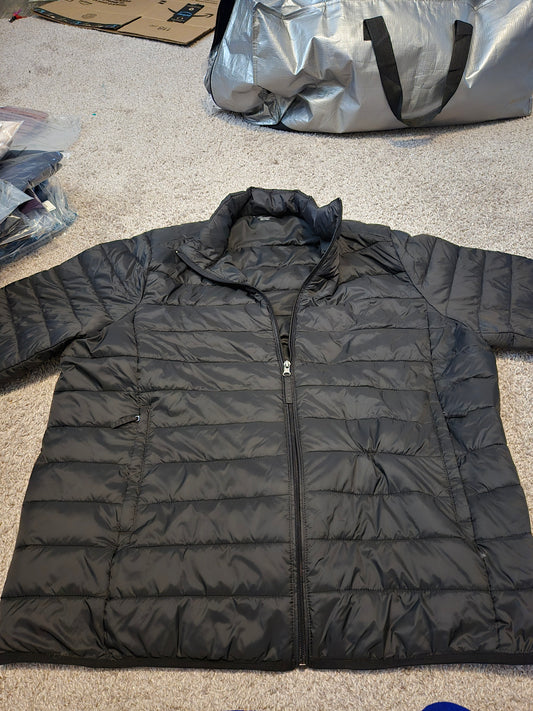 Amazon Black Quilted Puffer Jacket