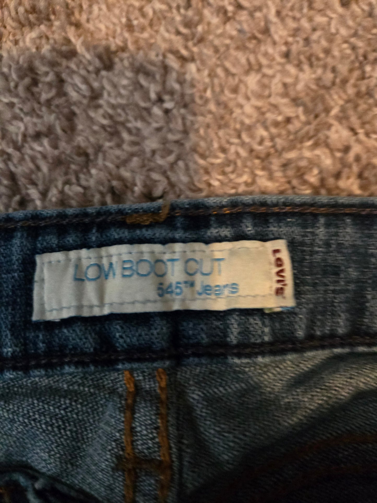 Levi Strauss Low Boot Cut Blue Jeans - Gently Used