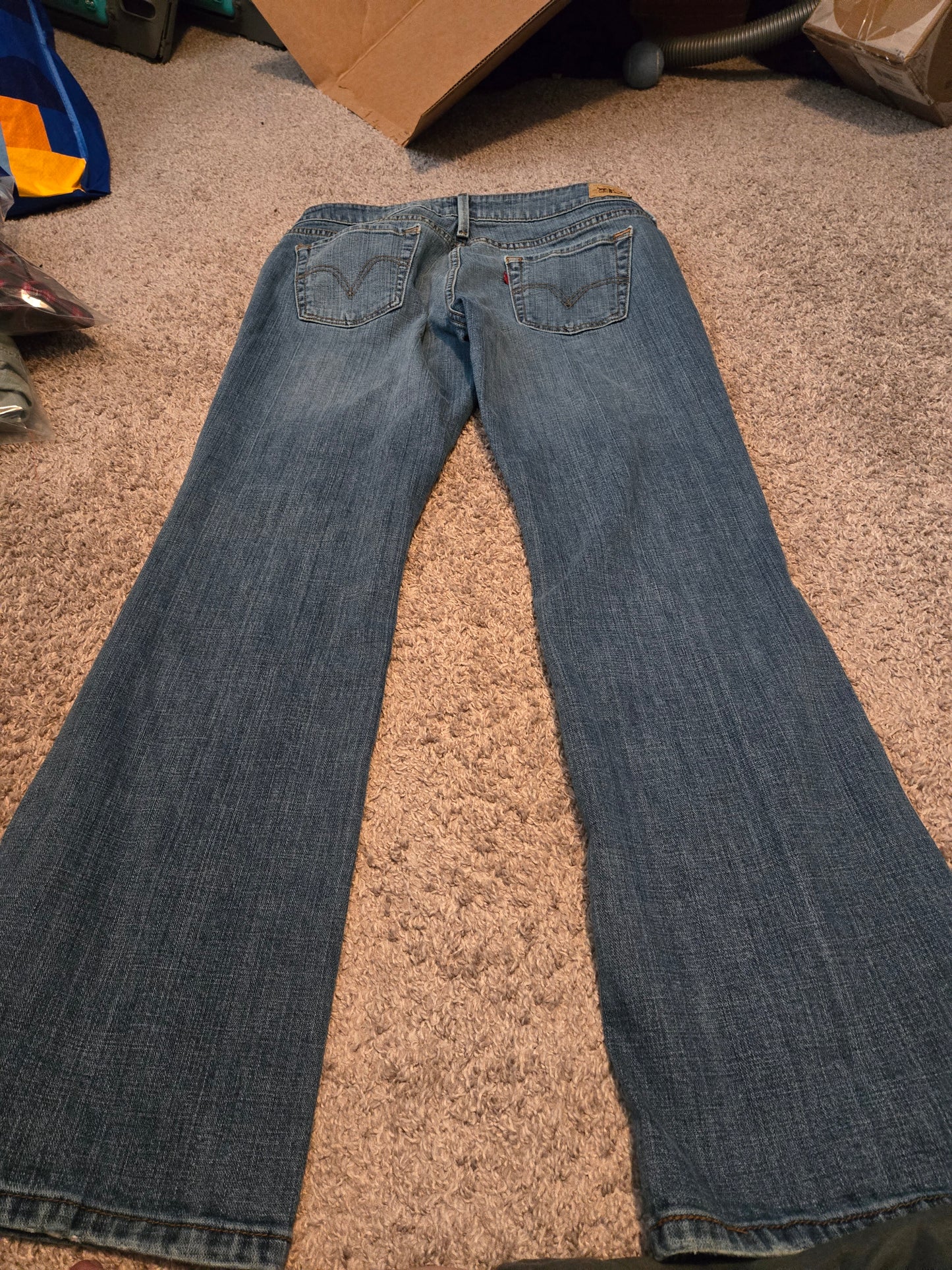 Levi Strauss Low Boot Cut Blue Jeans - Gently Used