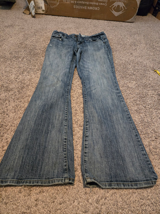 Maurice Wide Leg Blue Jeans