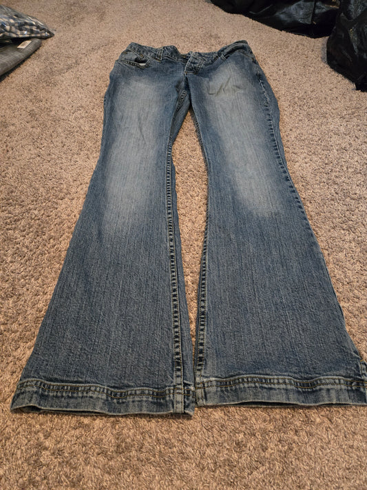 Maurice Wide Leg Blue Jeans