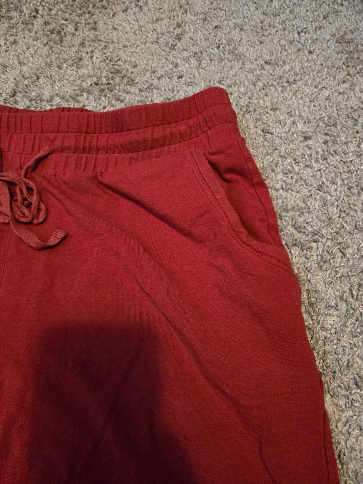 Onbay Red Drawstring Shorts