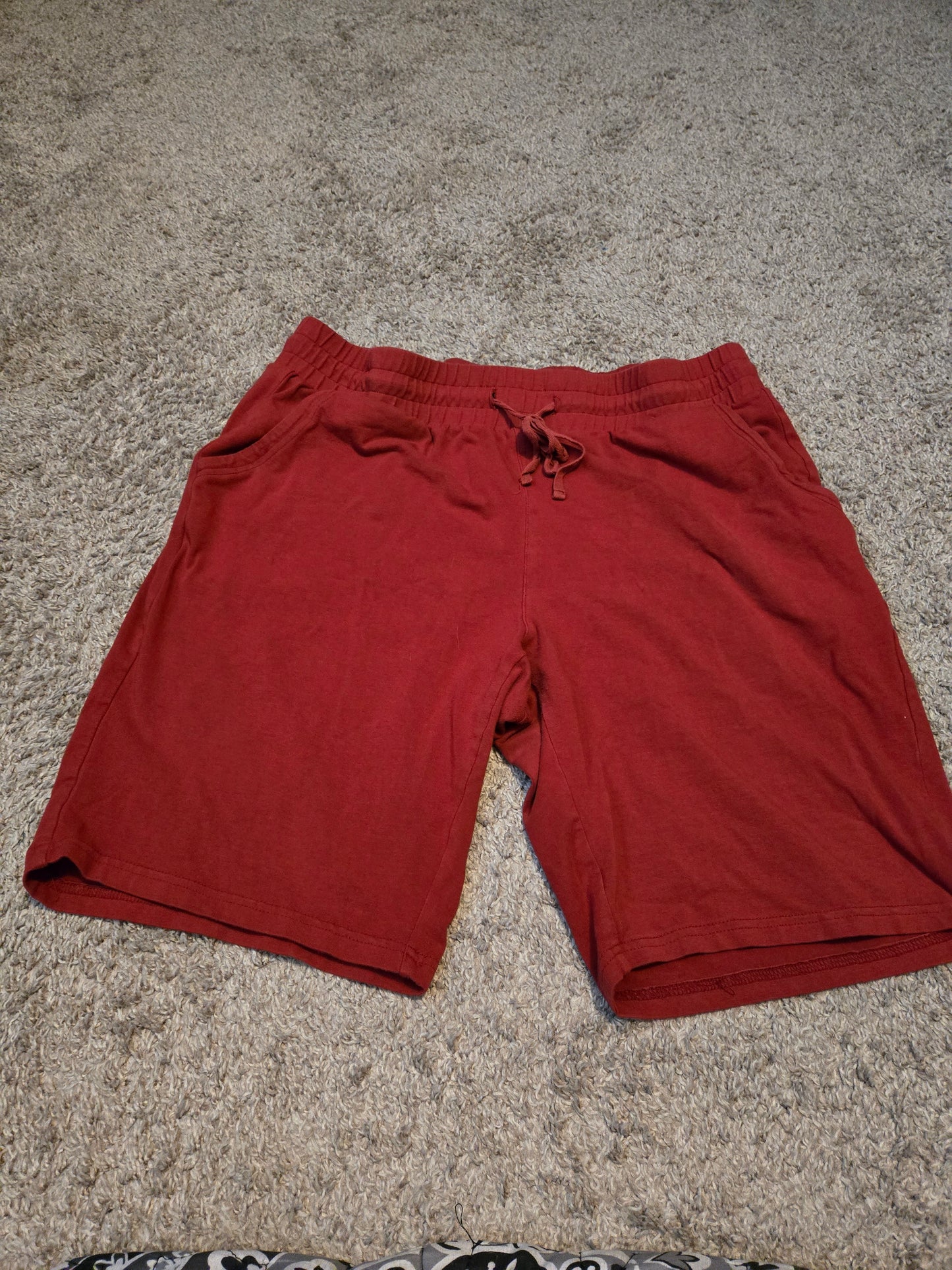 Onbay Red Drawstring Shorts