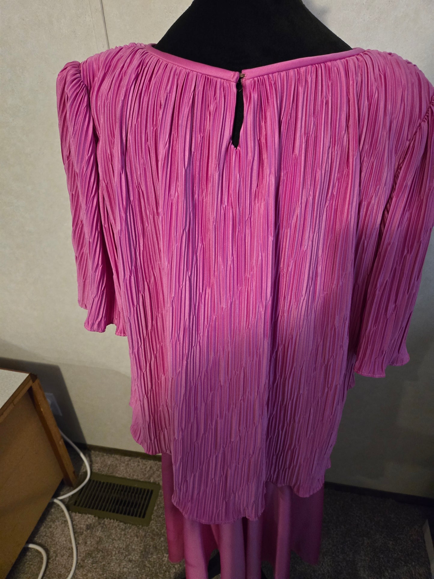 Vintage Gilberti Pink 2-Pc Look Dress